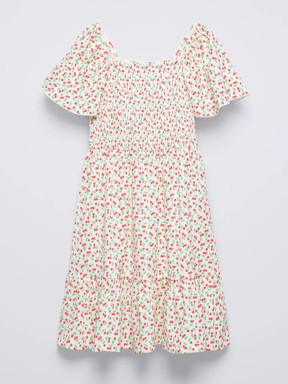 NWT Zara Smocked Ruffle Dress 9